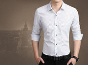 Brand Fashion Male Shirt Long-Sleeves
