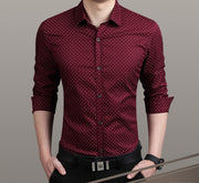 Brand Fashion Male Shirt Long-Sleeves