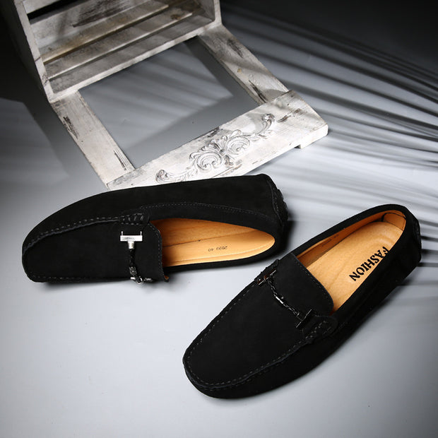 Spring New Leather Peas Shoes