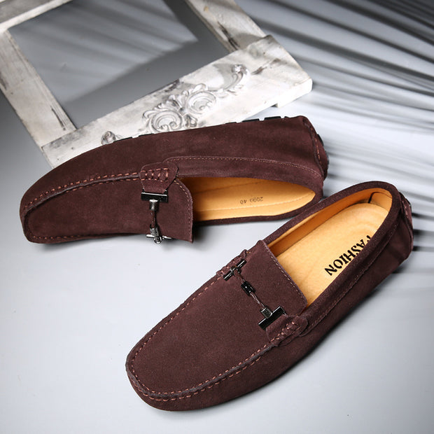 Spring New Leather Peas Shoes