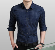 Brand Fashion Male Shirt Long-Sleeves