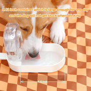 Dog Water Bottle Dog Bowl 2-in-1 Food Container