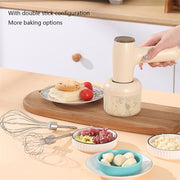 2 In 1 Electric Garlic Chopper USB Rechargeable Vegetable Chili Meat Ginger