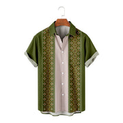 Summer Stripes Floral 3D Printed Short Sleeve Fashion