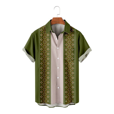 Summer Stripes Floral 3D Printed Short Sleeve Fashion