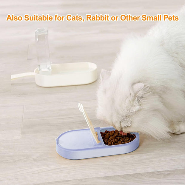 Dog Water Bottle Dog Bowl 2-in-1 Food Container