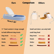 Dog Water Bottle Dog Bowl 2-in-1 Food Container