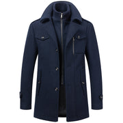 Cold-resistant plus cotton woolen men's jacket