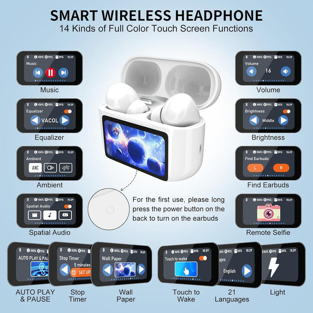 "Wireless Earbuds, 5.4 Bluetooth Headphones"