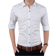 Brand Fashion Male Shirt Long-Sleeves