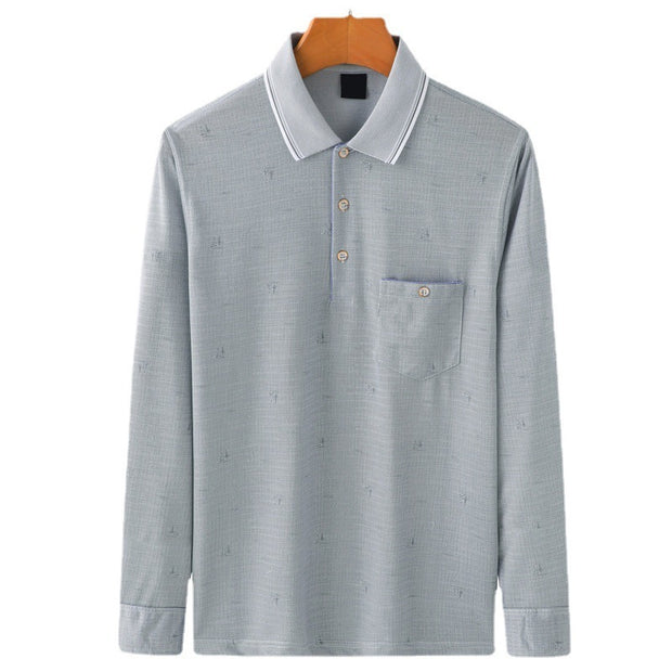 Dad Wears A Long-sleeved T-shirt