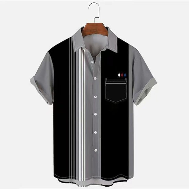 Casual 3D Digital Printing Shirt Men