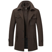 Cold-resistant plus cotton woolen men's jacket