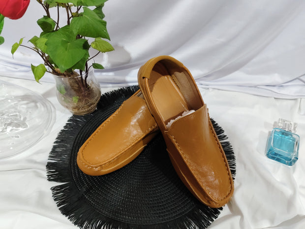 Leather casual leather shoes