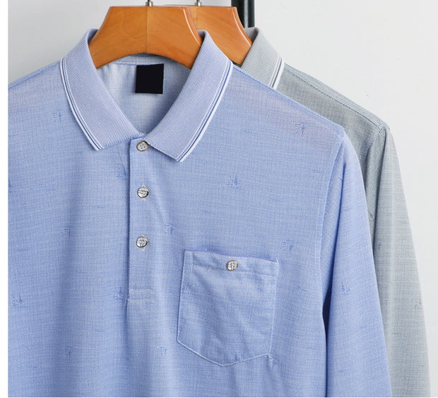 Dad Wears A Long-sleeved T-shirt